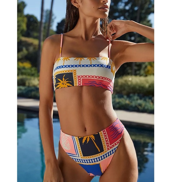 Maaji Other - MAAJI x Anthro - Sully High Waist Reversible Cheeky Bikini Bottoms -S